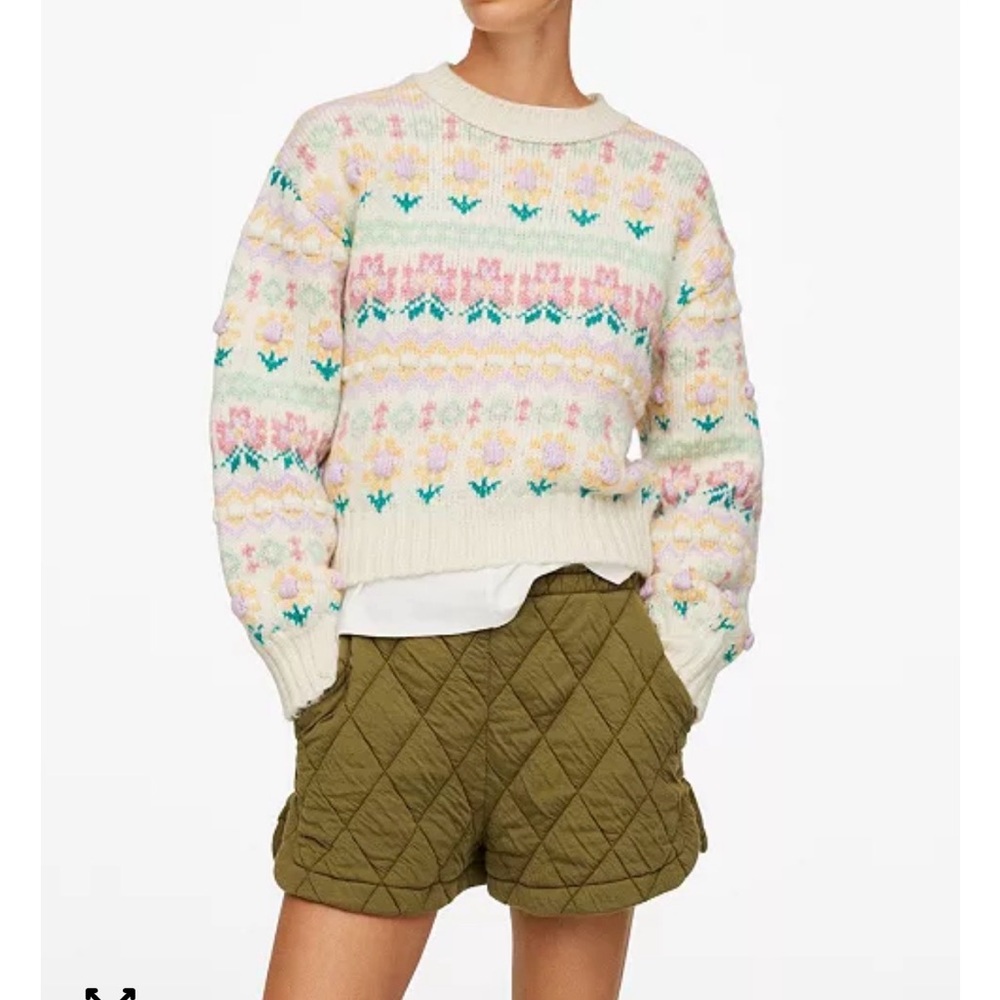 Mango Multicolor Patterned Sweater - image 1